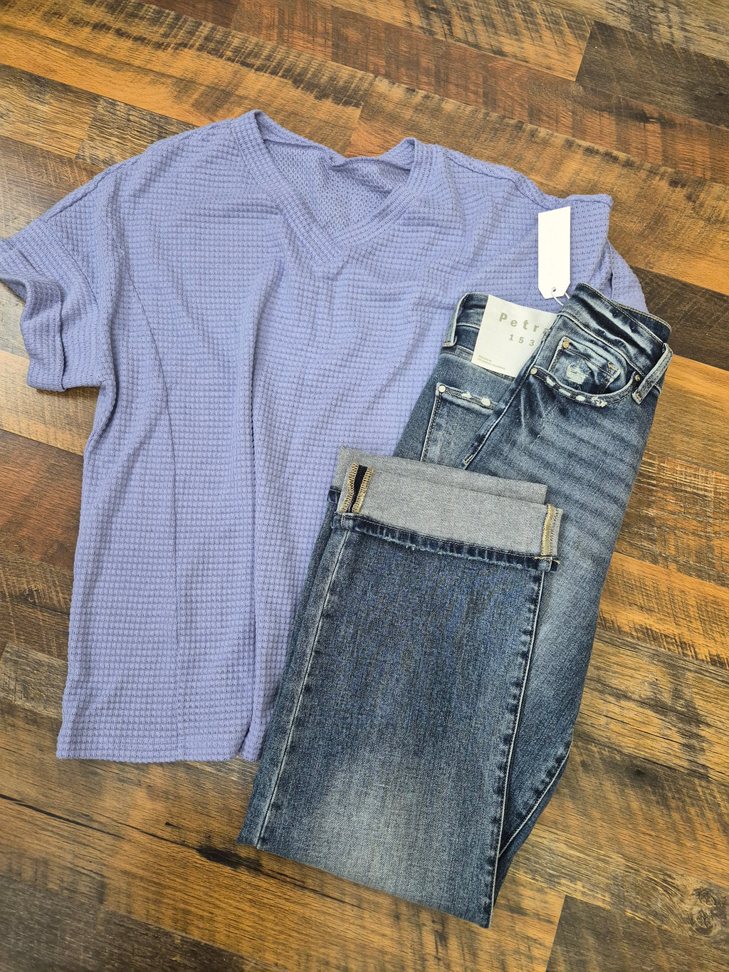 Waffle Knit Top