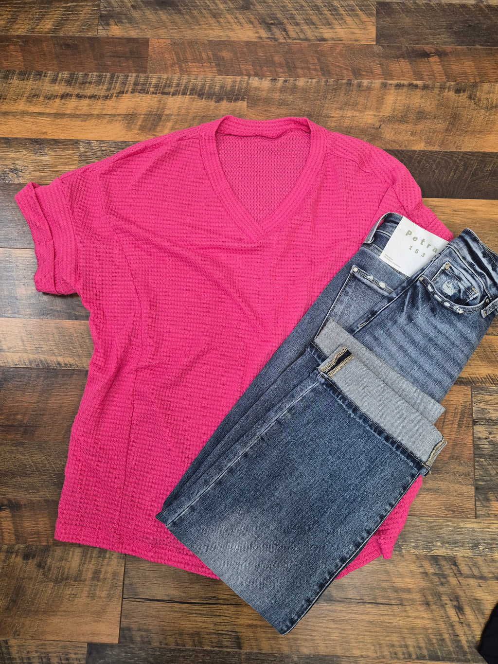Waffle Knit Top